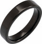 Black PVD Tungsten 5 mm Flat Band Size 7