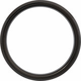 Black PVD Tungsten 5 mm Beveled-Edge Inlay Band Size 7.5