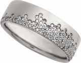 14K White Gold 1/10 CTW Natural Diamond Anniversary Band