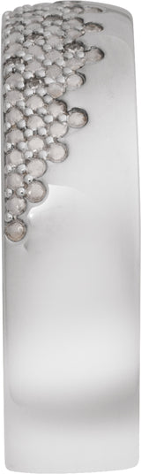 14K White 1/10 CTW Natural Diamond Anniversary Band