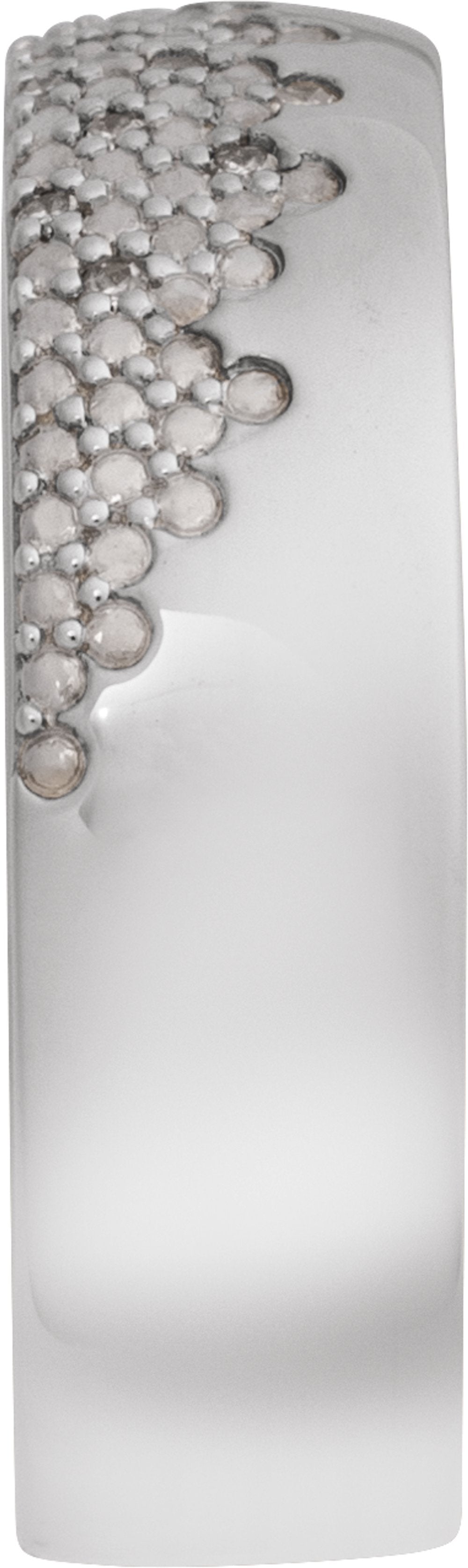 14K White 1/10 CTW Natural Diamond Anniversary Band