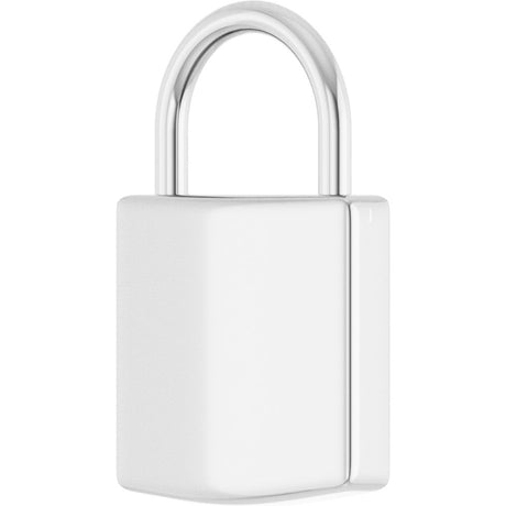 Sterling Silver Engravable Lock Pendant