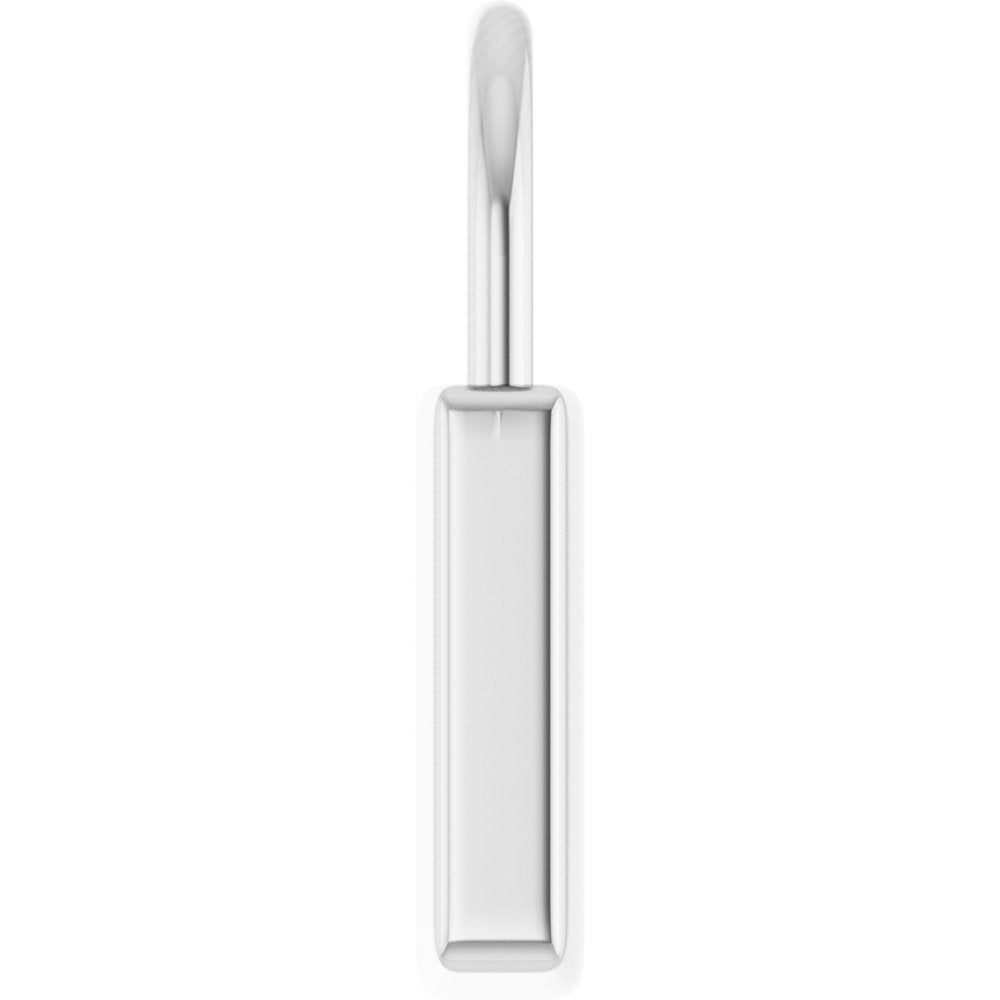 Sterling Silver Engravable Lock Pendant