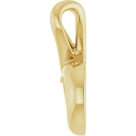 14K Yellow Gold Freeform Pendant