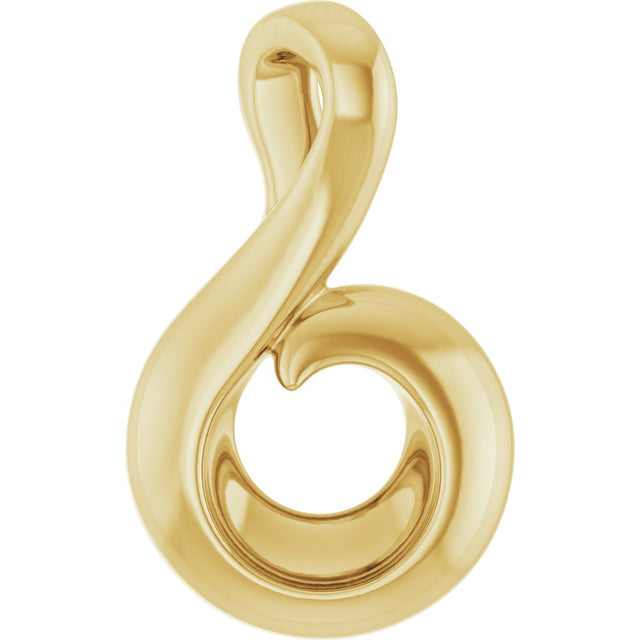 14K Yellow Gold Freeform Pendant