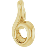 14K Yellow Gold Freeform Pendant