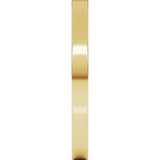 10K Yellow Gold 2 mm Ultra-Lightweight Comfort-Fit Flat Band Size 6