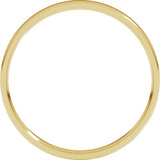 14K Yellow Gold 2 mm Ultra-Lightweight Comfort-Fit Flat Band