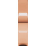 10K Rose Gold 4 mm Ultra-Lightweight Comfort-Fit Flat Band Size 11