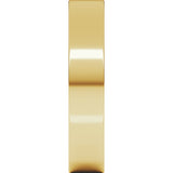 14K Yellow Gold 4 mm Ultra-Lightweight Comfort-Fit Flat Band Size 5