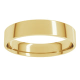 10K Yellow Gold 4 mm Ultra-Lightweight Comfort-Fit Flat Band