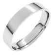 10K White Gold 4 mm Ultra-Lightweight Comfort-Fit Flat Band Size 9