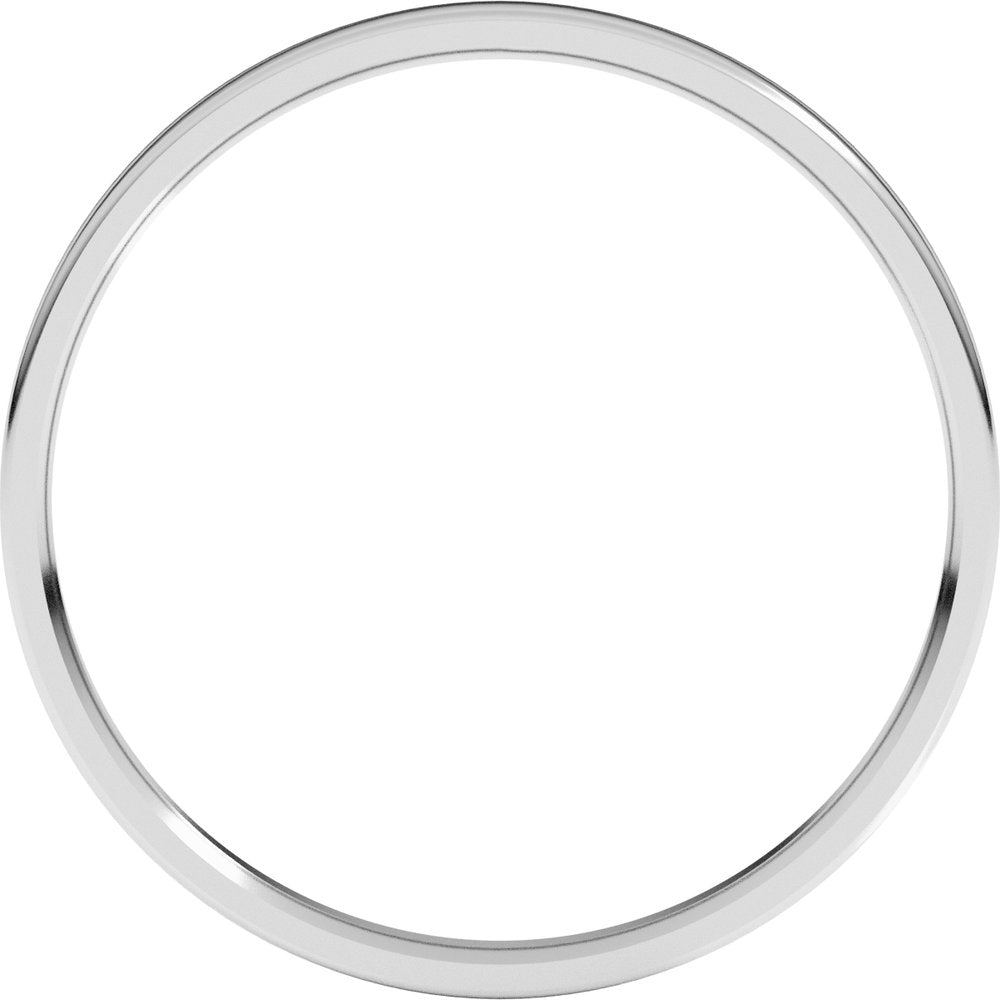 Platinum 1.5 mm Ultra-Lightweight Comfort-Fit Flat Band Size 6.5