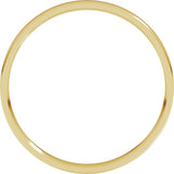 10K Yellow Gold 1.5 mm Ultra-Lightweight Comfort-Fit Flat Band Size 4.5