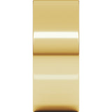 10K Yellow Gold 8 mm Ultra-Lightweight Comfort-Fit Flat Band Size 7.5