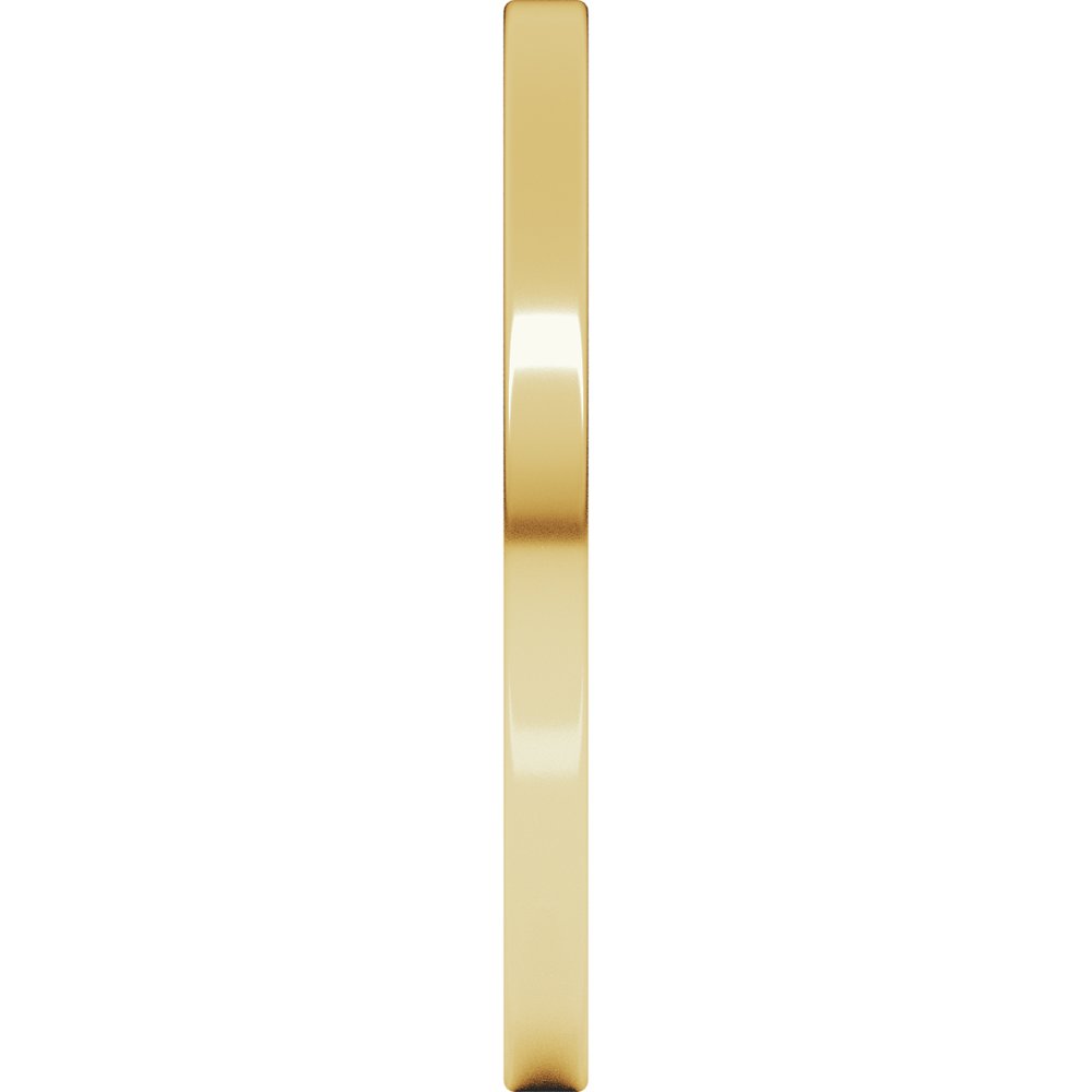 10K Yellow Gold 1.5 mm Ultra-Lightweight Comfort-Fit Flat Band Size 4.5