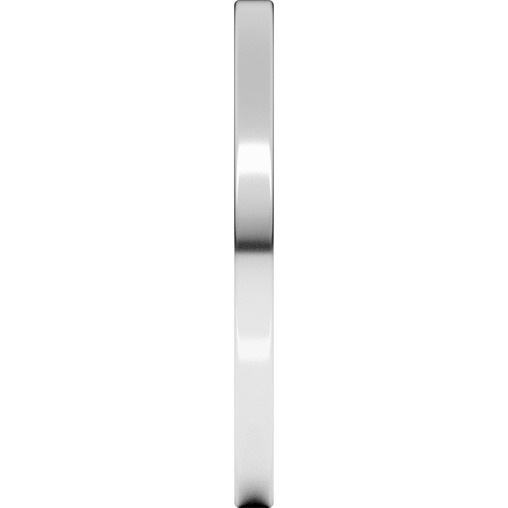 Platinum 1.5 mm Ultra-Lightweight Comfort-Fit Flat Band Size 6.5