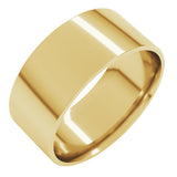 10K Yellow Gold 8 mm Ultra-Lightweight Comfort-Fit Flat Band Size 7.5