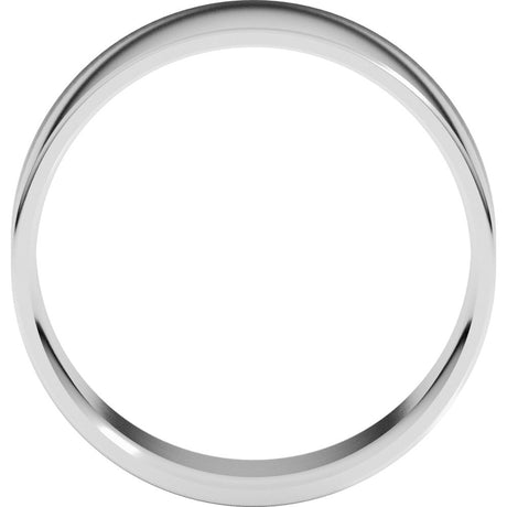 Platinum 8 mm Ultra-Lightweight Comfort-Fit Flat Band