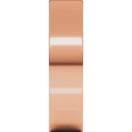 10K Rose Gold 5 mm Ultra-Lightweight Comfort-Fit Flat Band Size 9