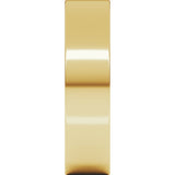 14K Yellow Gold 5 mm Ultra-Lightweight Comfort-Fit Flat Band Size 5