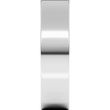 10K White Gold 5 mm Ultra-Lightweight Comfort-Fit Flat Band Size 7.5