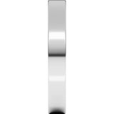 14K White Gold 3 mm Ultra-Lightweight Comfort-Fit Flat Band