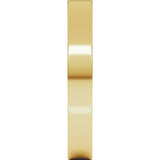 10K Yellow Gold 3 mm Ultra-Lightweight Comfort-Fit Flat Band Size 6