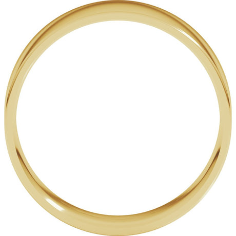 18K Yellow Gold 7 mm Ultra-Lightweight Comfort-Fit Flat Band Size 9