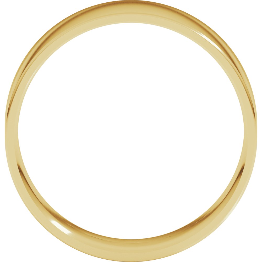 10K Yellow Gold 7 mm Ultra-Lightweight Comfort-Fit Flat Band Size 10.5