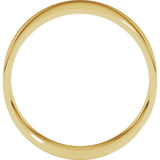 14K Yellow Gold 7 mm Ultra-Lightweight Comfort-Fit Flat Band Size 6.5