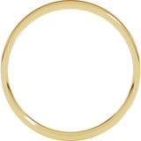 10K Yellow Gold 3 mm Ultra-Lightweight Comfort-Fit Flat Band Size 6