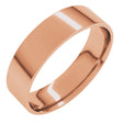 10K Rose Gold 5 mm Ultra-Lightweight Comfort-Fit Flat Band Size 9