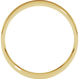 14K Yellow Gold 5 mm Ultra-Lightweight Comfort-Fit Flat Band Size 5