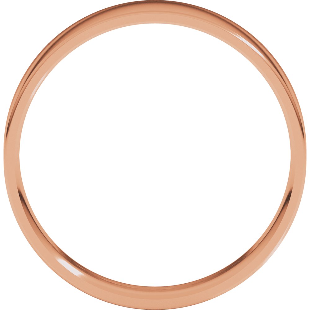 10K Rose Gold 5 mm Ultra-Lightweight Comfort-Fit Flat Band Size 9
