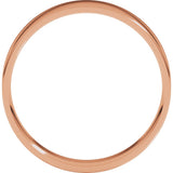 10K Rose Gold 5 mm Ultra-Lightweight Comfort-Fit Flat Band Size 9