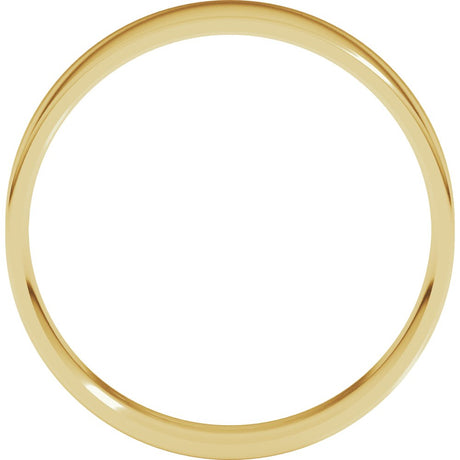 18K Yellow Gold 5 mm Ultra-Lightweight Comfort-Fit Flat Band Size 10