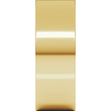 10K Yellow Gold 7 mm Ultra-Lightweight Comfort-Fit Flat Band Size 10.5