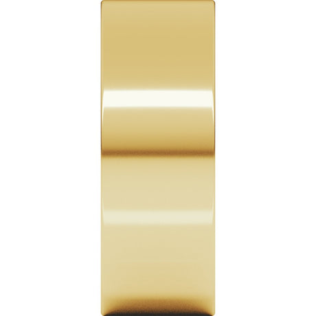 10K Yellow Gold 7 mm Ultra-Lightweight Comfort-Fit Flat Band Size 10.5
