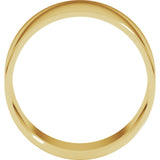 14K Yellow Gold 10 mm Ultra-Lightweight Comfort-Fit Flat Band Size 5.5