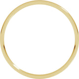 10K Yellow Gold 1 mm Ultra-Lightweight Comfort-Fit Flat Band Size 13