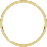 10K Yellow Gold 1 mm Ultra-Lightweight Comfort-Fit Flat Band Size 6.5
