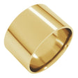 14K Yellow Gold 12 mm Ultra-Lightweight Comfort-Fit Flat Band Size 7