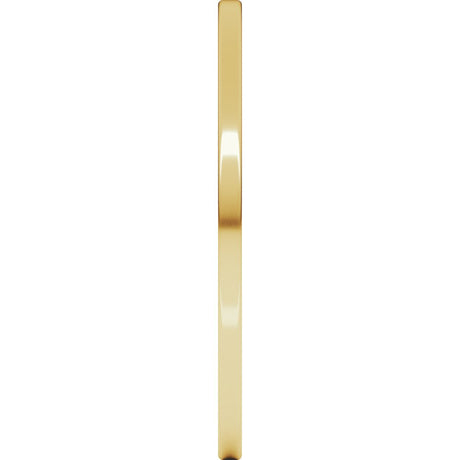 10K Yellow Gold 1 mm Ultra-Lightweight Comfort-Fit Flat Band Size 6.5