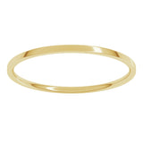 10K Yellow Gold 1 mm Ultra-Lightweight Comfort-Fit Flat Band