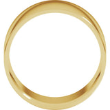 14K Yellow Gold 12 mm Ultra-Lightweight Comfort-Fit Flat Band Size 7