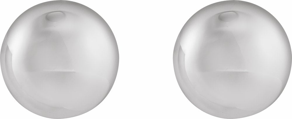 Sterling Silver 15 mm Electroform Domed Earrings