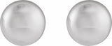 Sterling Silver 15 mm Electroform Domed Earrings