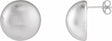Sterling Silver 15 mm Electroform Domed Earrings