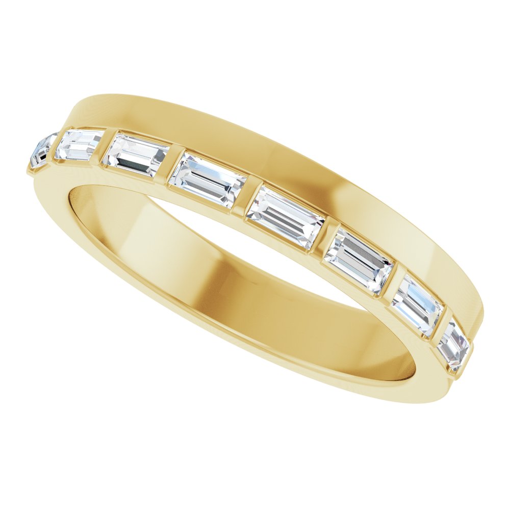 14K Yellow Gold 1/3 CTW Lab-Grown Diamond Anniversary Band